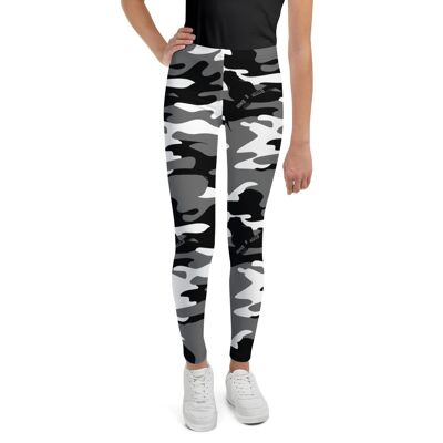 Girls Legging in Black & White Camouflage (8 to 20 years) by Stitch & Simon
