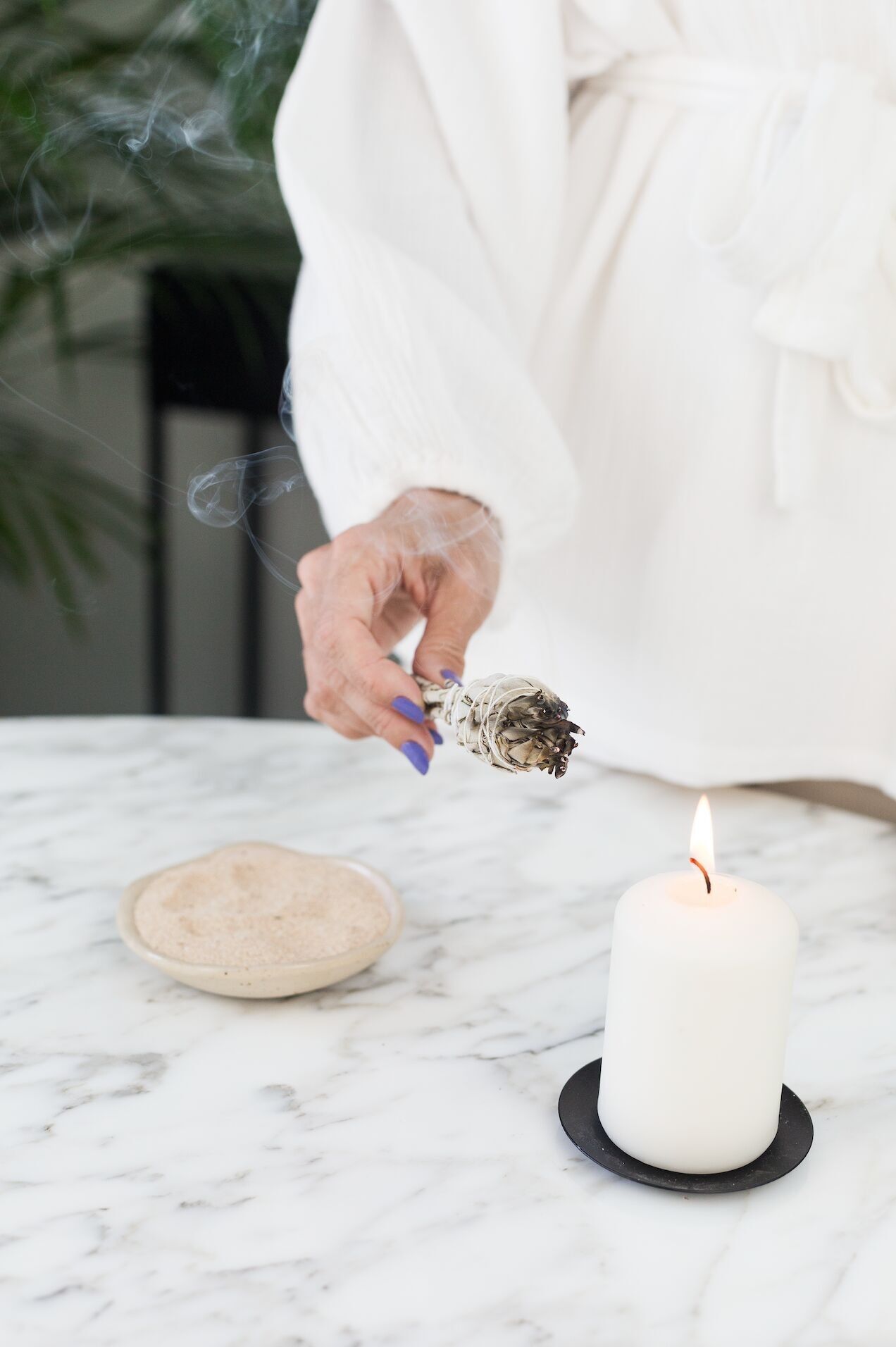 Mini Varilla De Salvia Blanca - Incienso Sagrado