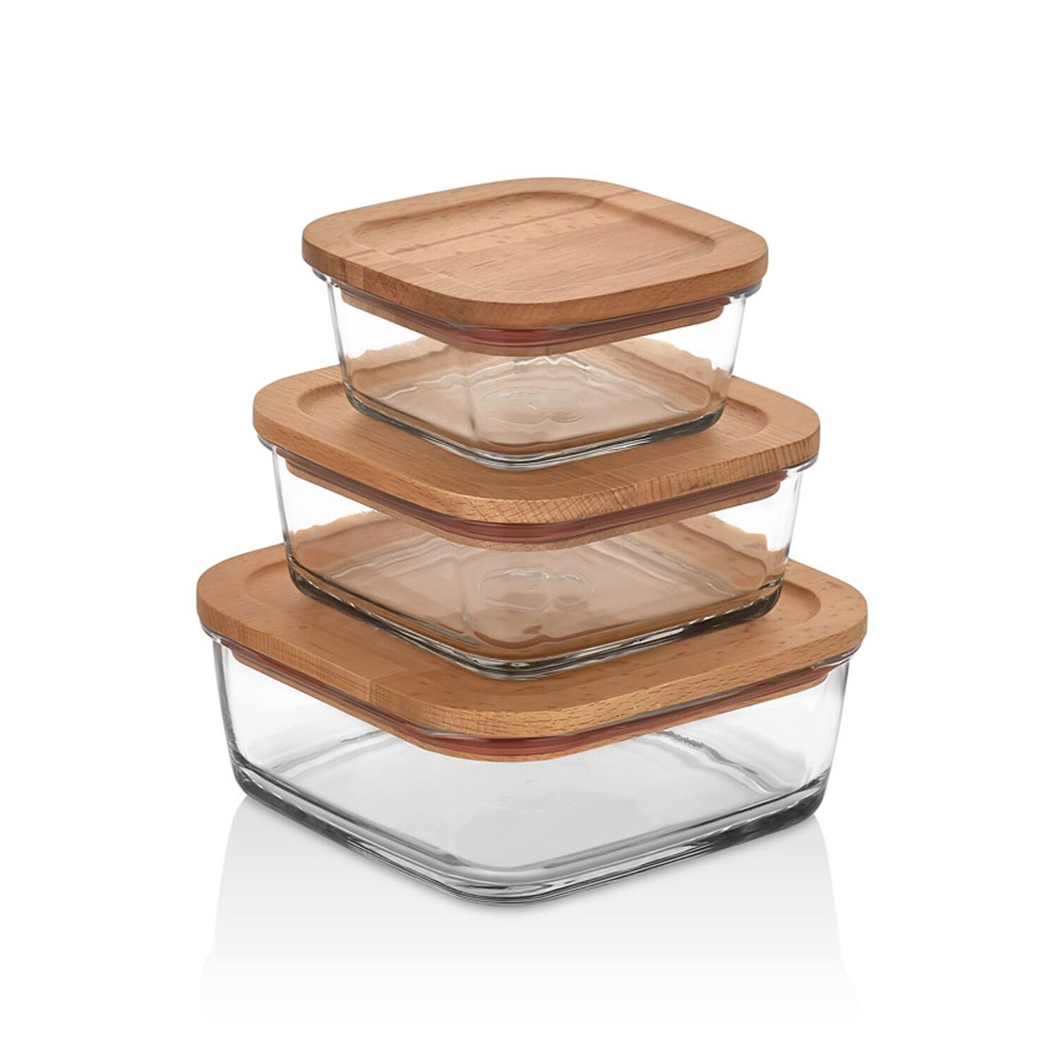 Joy Kitchen glass food containers - set of 3