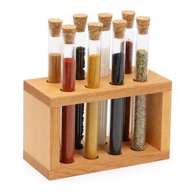 Joy Kitchen test tube spice rack - set of 8