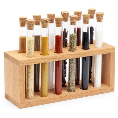 Joy Kitchen test tube spice rack - set of 12