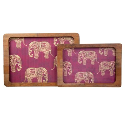 Joy Kitchen wooden trays - Fil Desenli | Set of 2