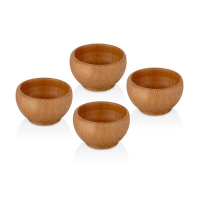 Joy Kitchen wooden appetizer bowl - set of 4