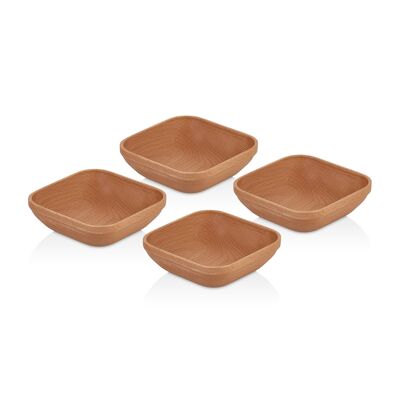 Joy Kitchen wooden appetizer bowl - set of 4