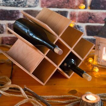 Porte-bouteilles de vin en bois Joy Kitchen 2