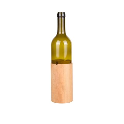 Joy Kitchen bottle candle holder on wooden base - Bottly x