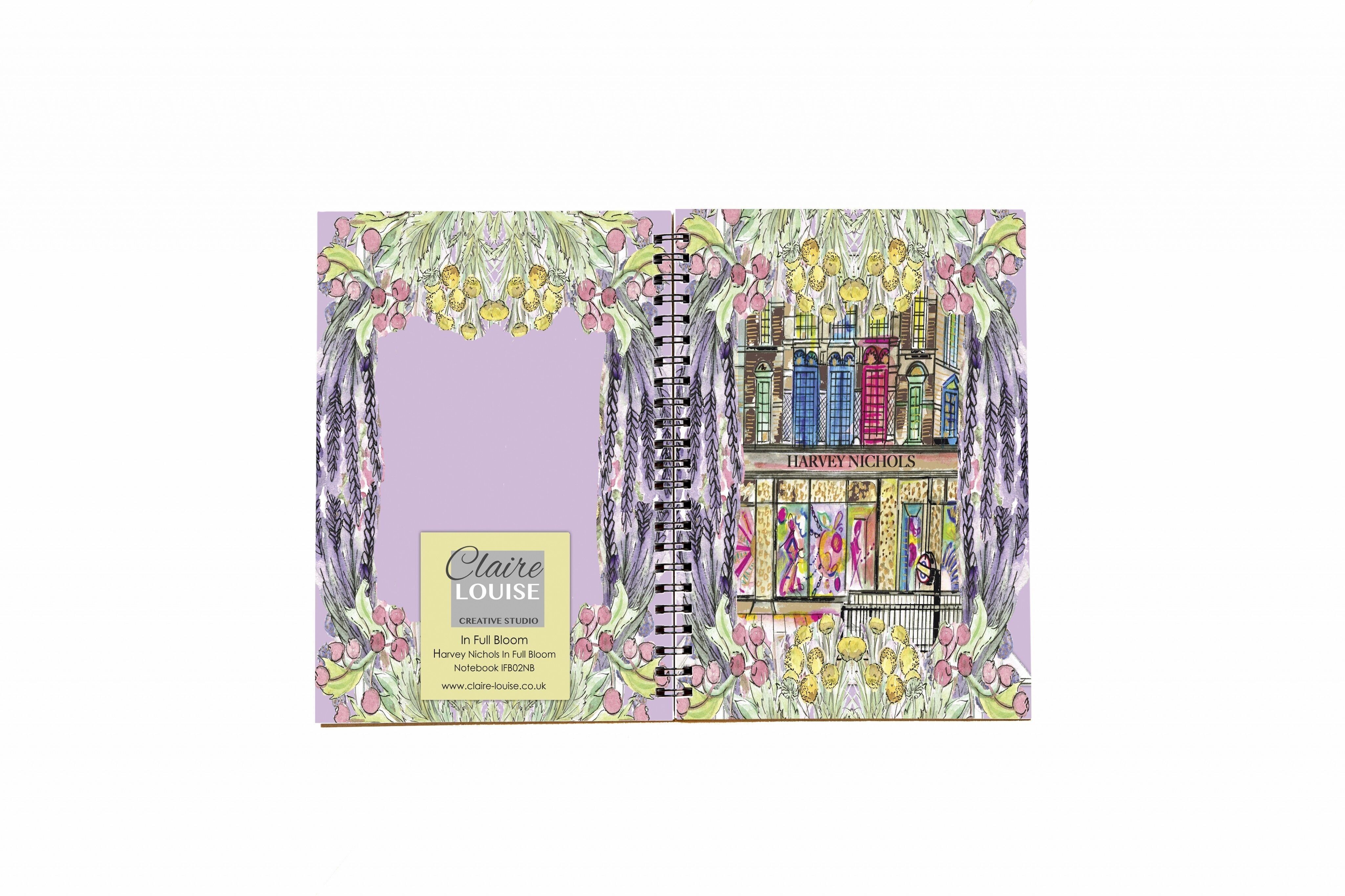 Cuaderno de espiral Harvey Nichols In Full Bloom A6