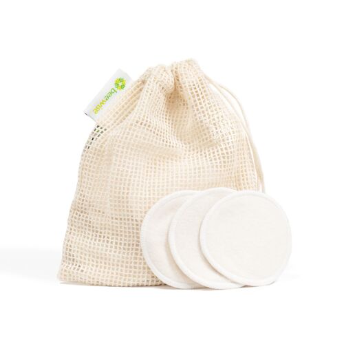 Reusable Makeup Remover Pads x 12 | Organic Cotton