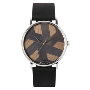 Montre SYMPHONY 41  noir charbon (cuir)