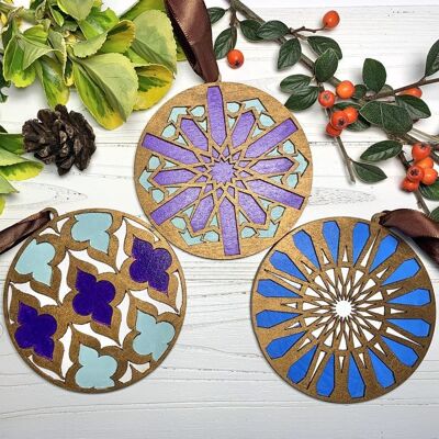 Paint-your-own Moorish Christmas Ornament Kit - 6 designs