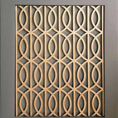 Art Deco Lattice - Art Deco wooden inlay / onlay