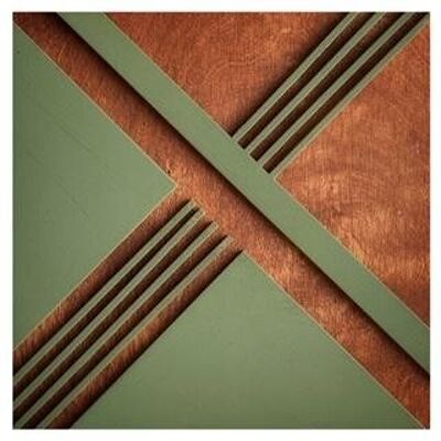 Rowe No1 Art Deco panel wooden inlay / onlay - 210 x 297mm - 1.5mm