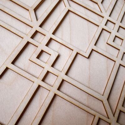 Deco Lattice wooden inlay / onlay