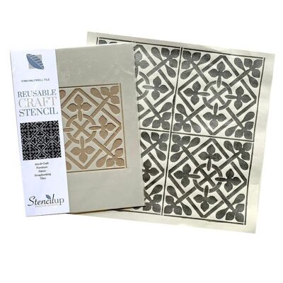 Halywell Tile Stencil for Walls and Floors - 20cm standard