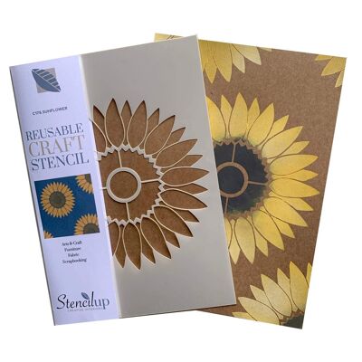 Sunflower Craft Stencil - A4