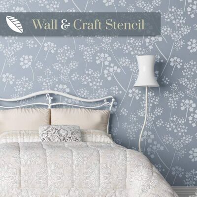 Gypsophila Wall Stencil