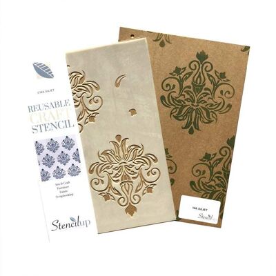 Juliet Damask Craft Stencil - A4