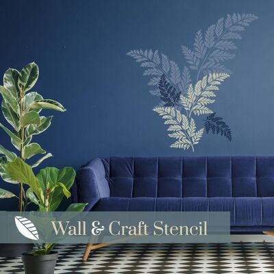 Fern Leaf Wall Stencil - SMALL