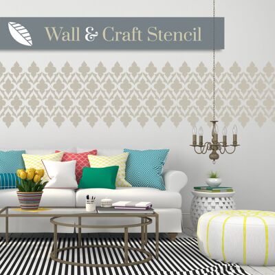 Rabat Moroccan Wall Stencil - WALL Medium