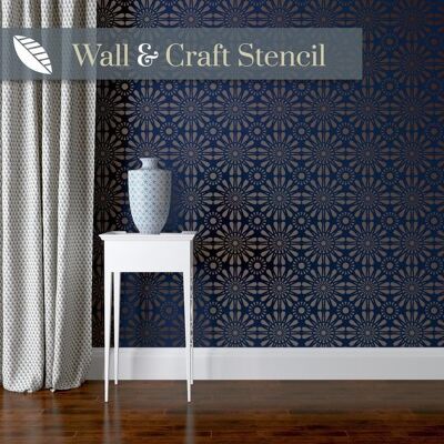 Moorish Star Wall stencil - WALL Large