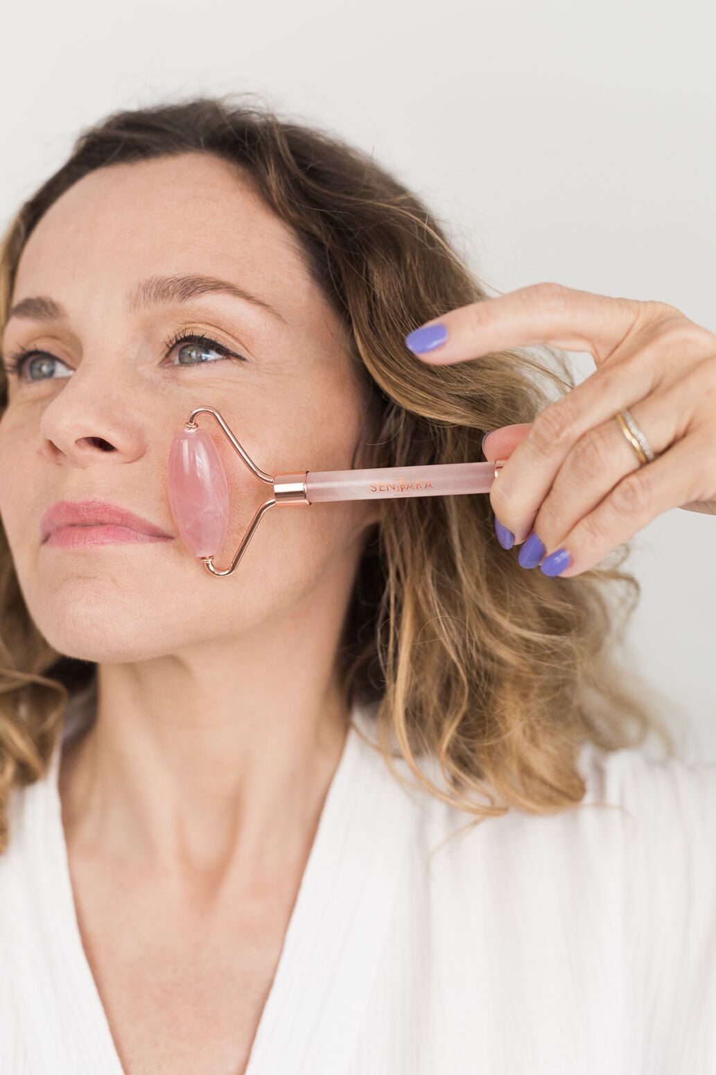 Rullo al quarzo rosa - Strumento per massaggi - Best seller