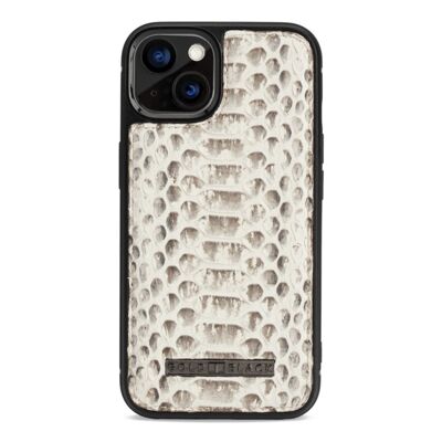 Funda de piel MagSafe para iPhone 13 Python natural