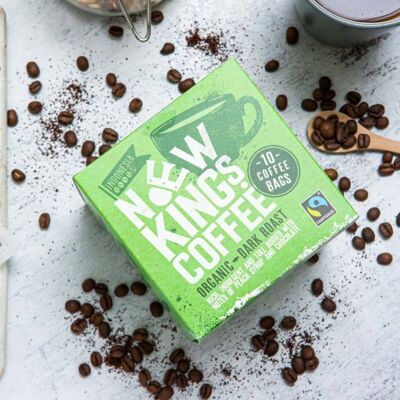 Dark Roast – Organic – Sumatra, Indonesia – case of 6 boxes (10bags/box)