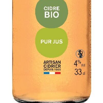Cidre Les Bulles Naturelles BIO 33cl - Alc 4% - 2