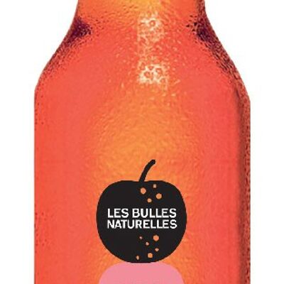 Cidre Les Bulles Naturelles Rosé Demi-sec 33cl - Alc 4,5% - 2