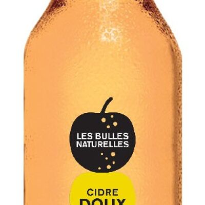Cider Les Bulles Naturelles Doux 33cl - Alc 3% - 2