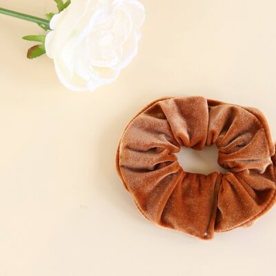 Rust  Velvet Scrunchy