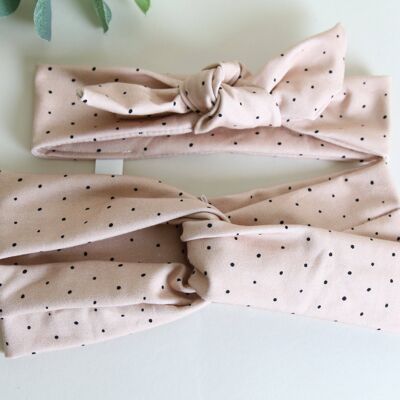 Latte DOTTY matching Set Tie & Twist