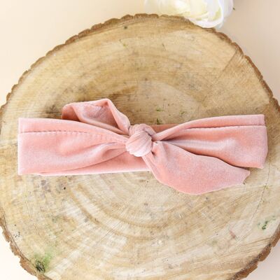 Soft Pink Velvet Children's tie