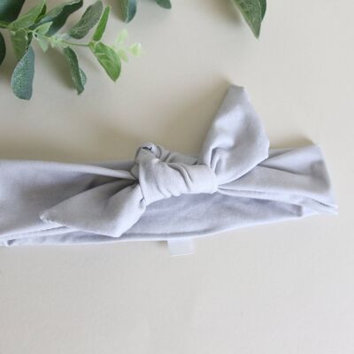 Light Grey Tie Headband