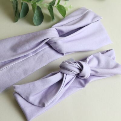 Lilac plain  matching Set Tie & Twist