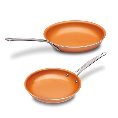 Non-Stick Frying Pan Set 20cm / 22cm, Induction Ready, Ceramic Non-Stick, PTFE Free