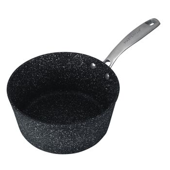 Casserole avec couvercle 18cm / 1.9L, prêt pour l'induction, granit 2