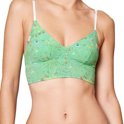 Bralette - Fleurette vert