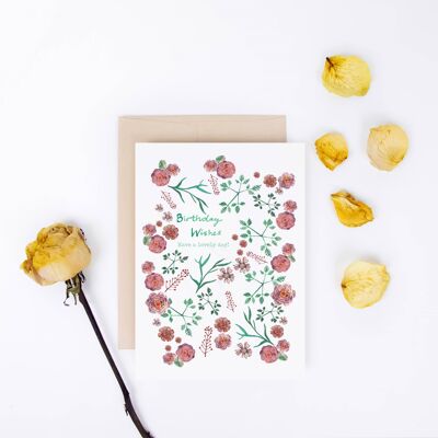 SG1 Geburtstagskarte mit Blumen
