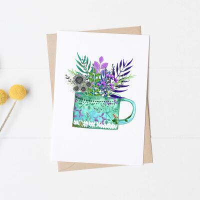 Ff187 Floral Card