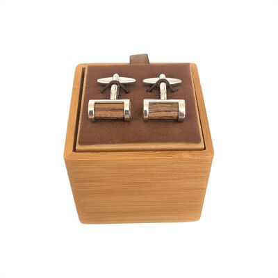 DJW07-e Wooden cufflinks + wooden box