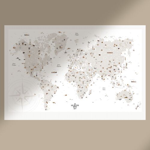 Affiche "Carte du monde"
