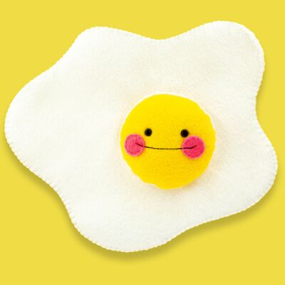 Louie Fried Egg - Uovo di peluche