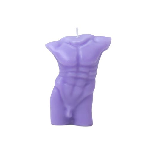 Masculine body candle purple hf