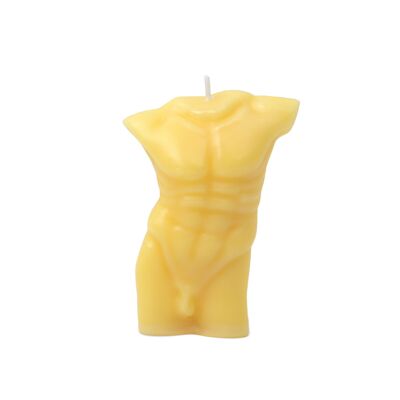 Masculine body candle yellow hf