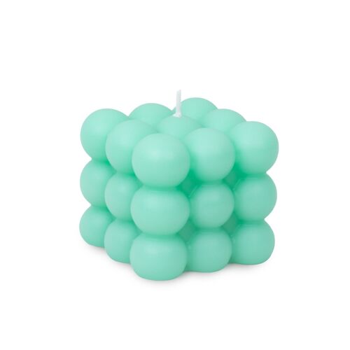 Bubbles candle green mint hf