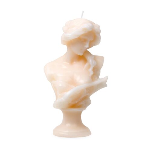 Muse bust candle white hf
