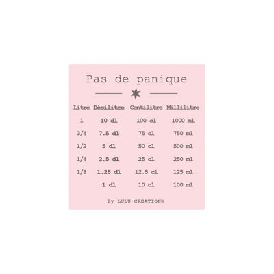 Magnet Pas de panique rose