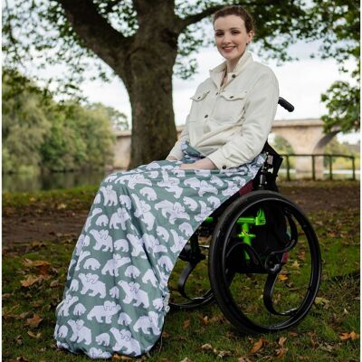 Adult wheelchair cosy Polar Bear