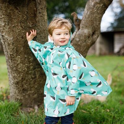 Toddler Poncho SEAGULLS